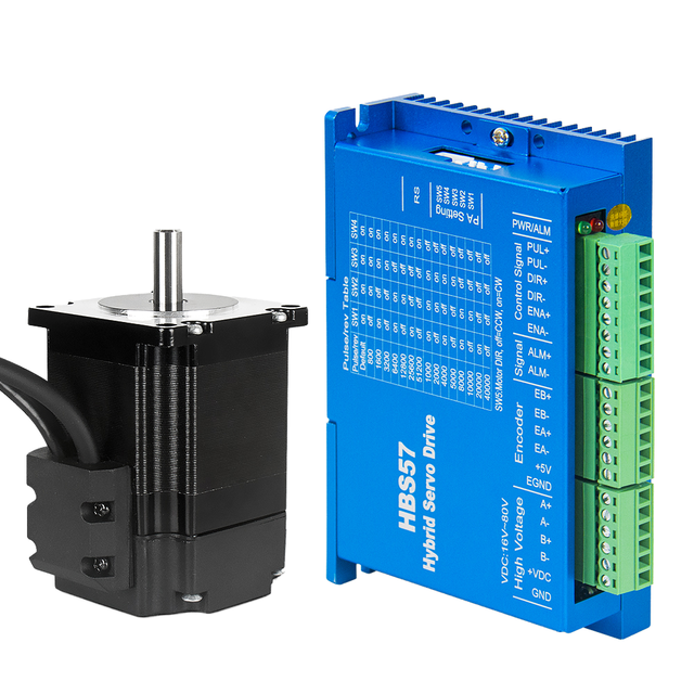 Factory Direct 57 Stepper Motor 1.3Nm 2-phrase Hybrid Closed Loop Servo Stepper Motor with Driver Kit Cnc Part