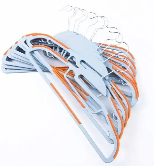 Durable Clothes Hangers with Non-Slip Pads,Ultra Thin ABS Easy Slide Non-Slip Clothes Hangers