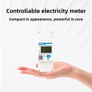 Compteur numérique intelligent monophasé Chint <span class=keywords><strong>DDSU666</strong></span> sur rail DIN 220V pour unités de location, communication RS-485, 80A max. - Product Image 3