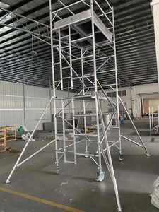 Kính thiên văn có thể điều chỉnh 6M 12M tháp nhôm giàn giáo công nghiệp Khung thang cho xây dựng xây dựng - Product Image 5