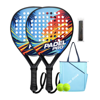 Raquette de padel en fibre de carbone 18K fabriquée en Chine, logo personnalisé, forme diamant, raquette de padel professionnelle, vente en gros