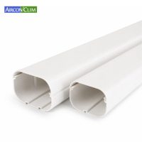Cache-câbles décoratif GG pour climatiseur, 2m, anti-UV, en PVC, pour dissimuler les conduites de mini-split, outils de finition pratiques