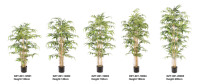 Vente en gros de fausses feuilles de bambous d'intérieur Plante en plastique pour décoration de jardin Plante artificielle d'intérieur en bambou pour simulation de plantes