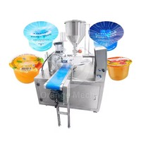 Scelleuse automatique à 4 têtes pour crème glacée, maïs et yaourt Jelly Four Cup Form Fill and Lidding Selingly Machine 8 Line