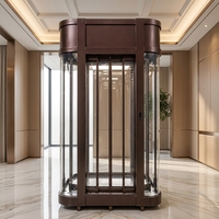 Système de porte d'ascenseur vertical fiable avec entraînement silencieux VVVF et finition exquise pour hall de villa de luxe