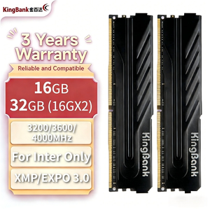 Nouvelle mémoire RAM DDR4 ECC KingBank 16 Go x 2 3200/<span class=keywords><strong>3600</strong></span>/4000 MHz XMP 3.0 pour PC de bureau en stock - Product Image 1