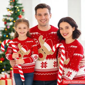 Pull tricoté chaud et décontracté pour femme, idéal pour les fêtes et Noël, vente en gros - Product Image 1