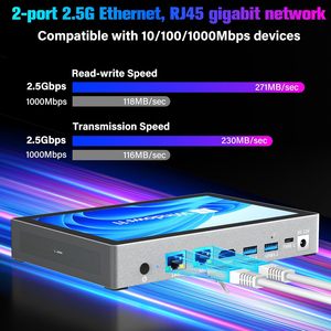 7 "แผงอุตสาหกรรมพีซีหน้าจอสัมผัส USB-C คอมพิวเตอร์4G WIFI 5 BT 5.0จอแสดงผล4K DUAL 2.5G LAN Intel Stock - Product Image 1