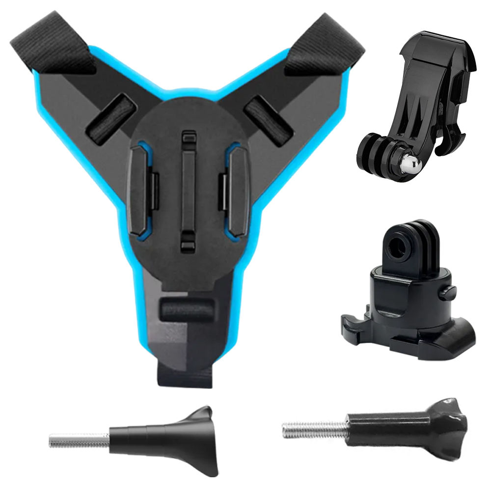 HONGDAK Off-Road Vehicle Helmet Fixing Bracket Set for Gopro Accessories Helmet Chin Bracket 5 in 1 Set