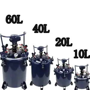 Ticari 10-60LGallon sprey boya basınçlı kap tankı ile hava ile çalışan karıştırma karıştırıcı