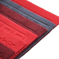 Korridor Gang Polyester Teppich matte Blatt PVC Composite Rot Grau Fleece Geprägte Tür Pull Teppich Maschine Made