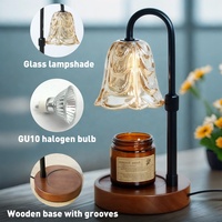 Lampe Chauffe-Bougie Électrique Personnalisable, Chauffe-Cire Adaptée aux Lampes de Table et de Bureau pour Chambre ou Salon