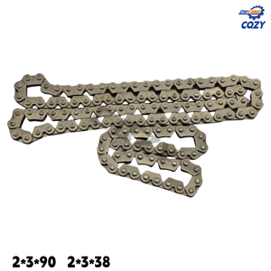 <span class=keywords><strong>Cadena</strong></span> <span class=keywords><strong>de</strong></span> distribución 2*3*90L/2*3*38L para motor <span class=keywords><strong>de</strong></span> 125cc GY6-<span class=keywords><strong>125</strong></span>, <span class=keywords><strong>cadena</strong></span> <span class=keywords><strong>de</strong></span> distribución/levas/bomba <span class=keywords><strong>de</strong></span> aceite para motocicleta/ATV/triciclo - Product Image 1