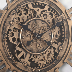 Infinity Time Wholesale Style Design <span class=keywords><strong>Horloge</strong></span> <span class=keywords><strong>murale</strong></span> carrée Engrenages mobiles en métal doré Art <span class=keywords><strong>Horloge</strong></span> <span class=keywords><strong>murale</strong></span> <span class=keywords><strong>Horloge</strong></span> <span class=keywords><strong>murale</strong></span> Design moderne - Product Image 3