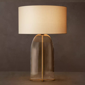 Lampe de table en verre transparent <span class=keywords><strong>Blom</strong></span>, vente en gros de lampes de table, éclairage décoratif, lampe de chambre à coucher, lampe de villa, hôtel, éclairage décoratif design - Product Image 4