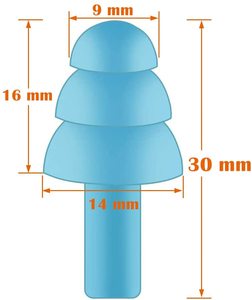 4 paia di tappi per le orecchie di marca personalizzati per dormire in Silicone morbido riutilizzabile, tappi per le orecchie per la cancellazione del rumore del sonno - Product Image 2