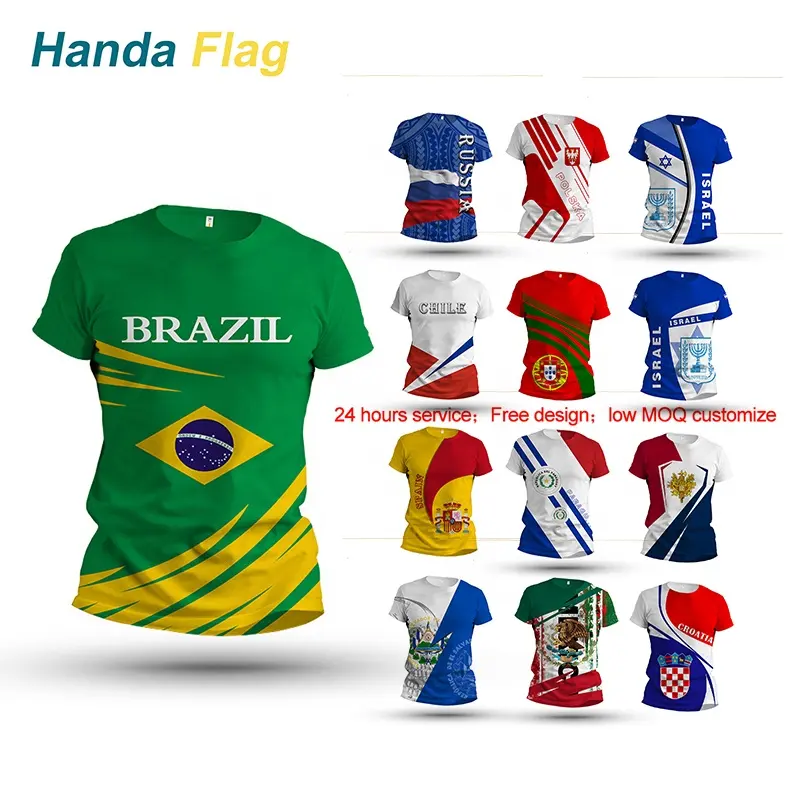 HanDa Football Fan Jersey Produits Soccer Shirt Classic Retro Team Club Round Neck T-shirts pour hommes