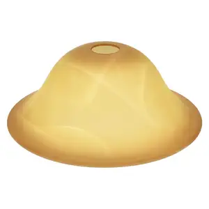 Grosir kustom buatan tangan Alabaster berbagai warna antik Amber Bell kaca lampu naungan pengganti untuk dekorasi rumah