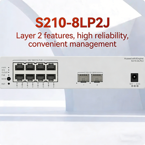 Commutateur réseau huit gigabits, gestion web, capacité d'échange 396 Gbit/s, S210-8LP2J POE, idéal pour les PME - Product Image 1