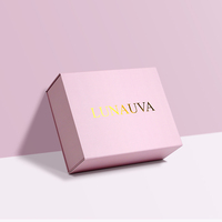 Boîte cadeau pliable magnétique en carton rigide personnalisée, expédition à plat, estampage à chaud, emballage pliable, emballage de luxe pour vêtements, marque de chaussettes