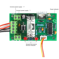 Contrôleur de vitesse PWM de moteur CC réglable amélioré, modèle DC 10-30V, interrupteur de marche arrière, 120W 4A, 1 pièce