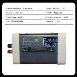 Fuente de Alimentación de Onda Sinusoidal Pura de Alta Calidad, 12V AC 110V 1500W 3000W, para Sistemas de Energía Doméstica, Aire Acondicionado y Electrodomésticos - Product Image 5