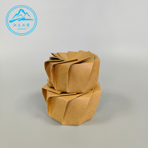 Fujian Xiamen Wegwerp Groothandelsprijs Afhalen Voedselverpakkingsdozen Opvouwbaar Kraftpapier Eten Lunch Afhaaldoos Met Raam - Product Image 3
