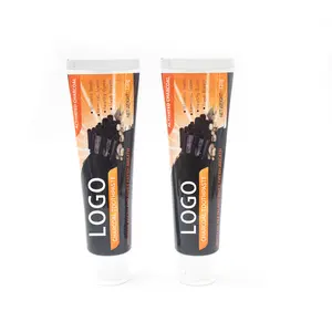 Логотип OEM & ODM заказной аромат оптом угольная зубная паста для белых и прочных зубов