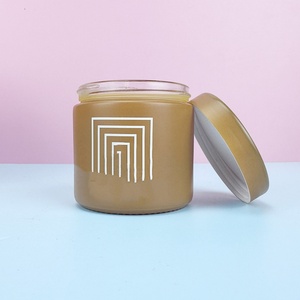 Customized 20g Colored Cosmetic Container Body Butter Scrub 1oz 30ml Matte Glass Cream Jar with Lid and Yellow <b>Paper</b> <b>Box</b> - Product Image 6