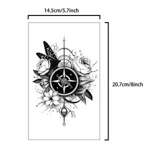 CG สติกเกอร์รอยสักปลอมกันน้ำได้สำหรับผู้ชายผู้หญิงดอกไม้สัตว์ - Product Image 6