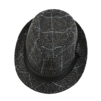 Chapeau Fedora Vintage Style Britannique pour Hommes, en Polyester et Tweed, Casquette Trilby Jazz, Chapeau Classique pour Gentleman, Chaud pour l'Hiver, Vente en Gros, Gorras