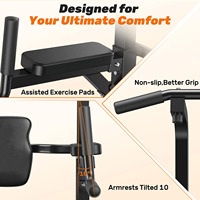 Station de musculation multifonctionnelle Iron Power Tower : Barre de traction et station de dips réglable en hauteur pour entraînement à domicile