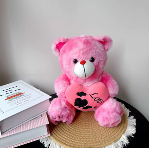 Orsacchiotto di Peluche a Forma di Cuore LOVE per Fidanzata Bambini Regalo Giocattolo di Peluche - Product Image 3