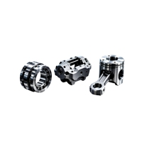 Bielle de piston en acier et aluminium anodisé poli usiné CNC avec coussinet pour moteur de course automobile haute performance