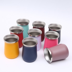 Mini Taza de Mate de 8oz, Taza de Café Portátil para Exteriores, Taza Térmica de Doble Capa de Acero Inoxidable 304 - Product Image 3