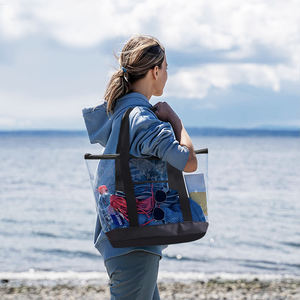 Sac à main pour femme, PVC brillant de haute qualité, style <span class=keywords><strong>vacances</strong></span> unisexe, grande capacité, fermeture éclair, sac fourre-tout souple de Noël - Product Image 3