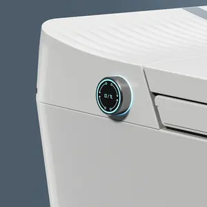 Новый дизайн инновационный напольный подключенный белый умный туалет для индивидуального оформления