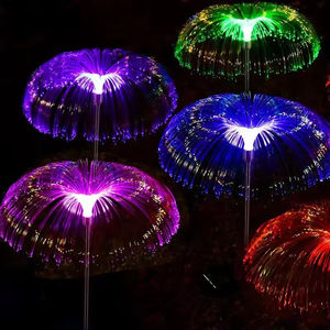 Outdoor IP65 Waterproof <b>Solar</b> LED Optical Fibre Jellyfish <b>Flower</b> Garden <b>Light</b> for Landscape Decoration - Product Image 3