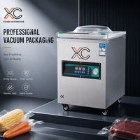 Machine sous vide électrique automatique à couvercle convexe XC-380, pompe 2,0 L, chambre 170 mm pour matériaux en sacs/films/feuilles pour aliments (viande/volaille)