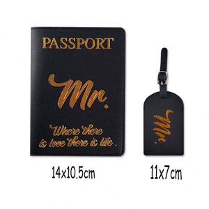 Porta Pasaportes de Viaje de Piel Sintética con Estampado Dorado para Hombre y Mujer, Sin Cierre, Juego de Etiquetas para Equipaje, Logotipo Personalizado Disponible - Product Image 5