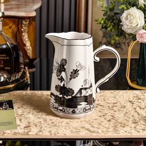 Hot Porcelain Kettle Flower Wedding Celebration Plate Support for <b>Tea</b> Drinking Eco-Friendly Portable American Style - Product Image 1