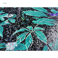 Carrelage mural décoratif personnalisé, mosaïque de roses et fleurs, moderne et raffiné, motif d'art, personnalisé, nouveau modèle
