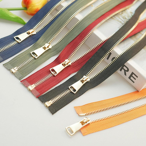 Longueur personnalisée No 5 Fermetures à glissière en métal à extrémités ouvertes Dents en métal Fermetures à glissière à extrémités ouvertes 40CM 50CM 60CM 70CM 80CM - Product Image 5