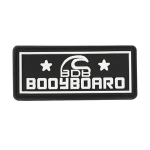 Parches de goma de PVC blando 2D 3D con logotipo en relieve personalizado de alta calidad ecológico, etiquetas de silicona para ropa de hombre - Product Image 2