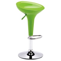 Tabourets de bar de cuisine hauts au design moderne, table et chaises de bar en plastique noir pour restaurant
