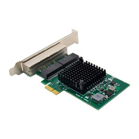Kartu Jaringan Server Gigabit Empat Port/RJ45 PCI Express X1 BCM5719 Internal Model NAS X550-t2 ST7209 Tersedia