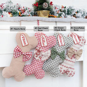 Calcetín de Navidad personalizado al por mayor, calcetín de Navidad de algodón para mascotas <span class=keywords><strong>2023</strong></span> - Product Image 6