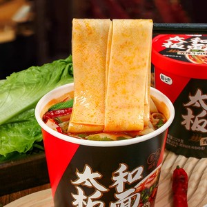 Venta al por mayor nuevo producto sabor carne picante Taihe Banmian calentamiento instantáneo comida deliciosa para la cena - Product Image 4