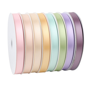 Nine-Colored Ribbon 1.5cm Single-Face Polyester Ribbon Spool For Cake Gift Bouquet DIY Craft Decoration - Product Image 4