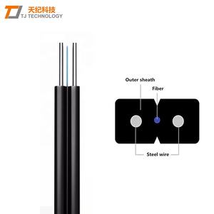 Tianji Venta caliente GJXH 6 núcleos FTTH <span class=keywords><strong>Cable</strong></span> de caída de <span class=keywords><strong>fibra</strong></span> óptica G652D/G657A1/G657A2 - Product Image 2